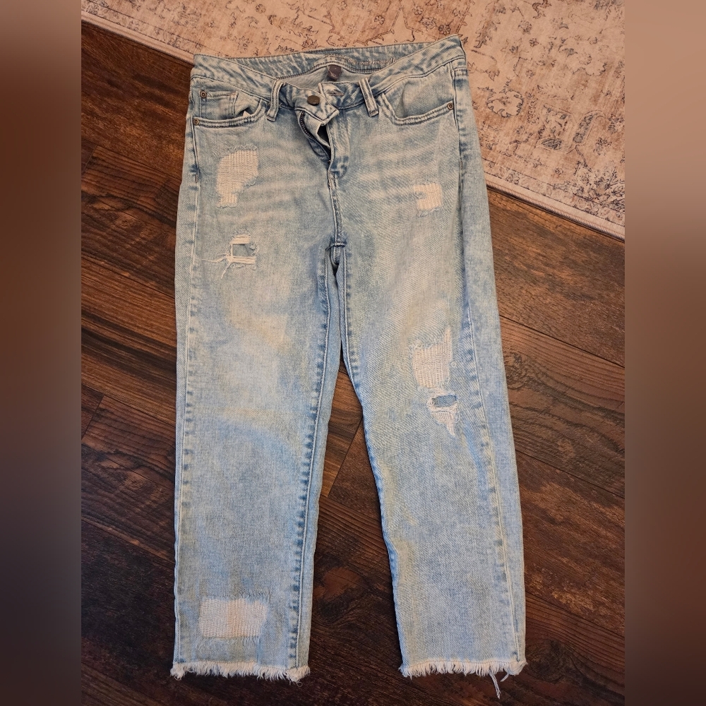 Soho High Waist Cropped Boyfriend Jeans